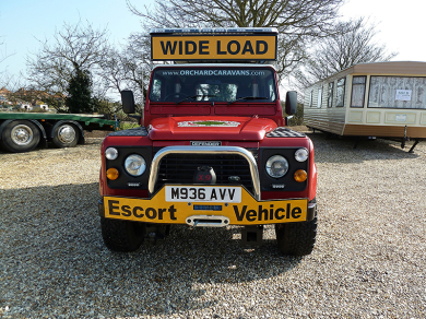 Photo of Land rover escort vehicle.