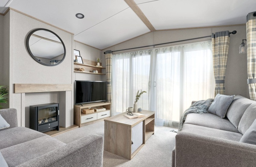 ABI Beverley 39 x 13' 2 bedroom model Sited at Friary Farm Caravan Park at Blakeney, North Norfolk