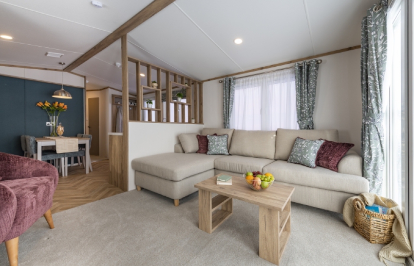 Willerby Manor 35' x 12' 2 bedroom model sited at Friary Farm Caravan Park Blakeney, North Norfolk.