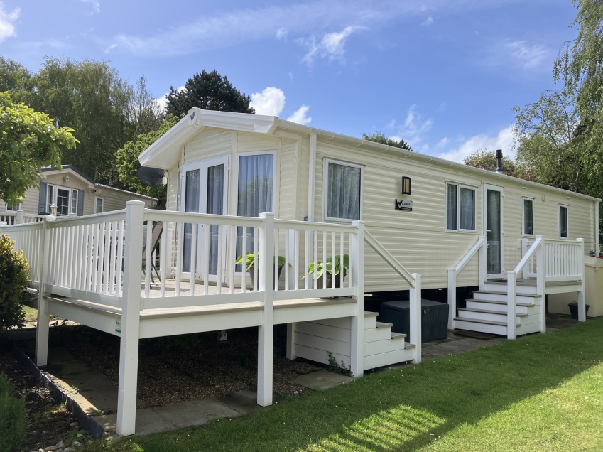 Picture of an Willerby Avonmore 40 x 14 2 bedroom holiday static caravan with decking for sale at Friary Farm Caravan Park,