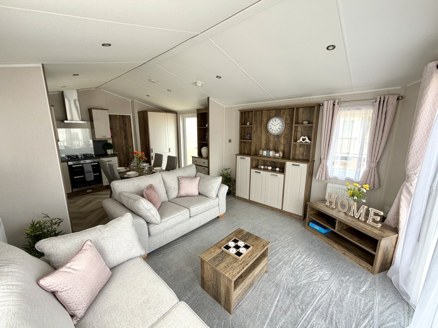 picture of the lounge in a Willerby Sheraton 40 x 13 2 bedroom model Static holiday caravan.